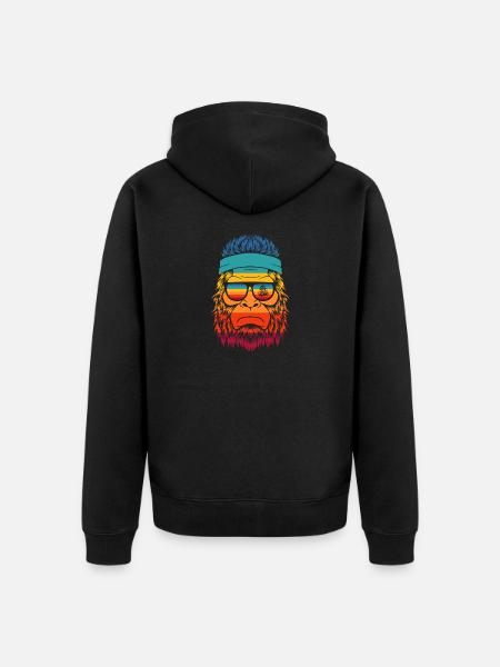Keep moving forward - Unisex Premium Bio Zip Hoodie - Schwarz