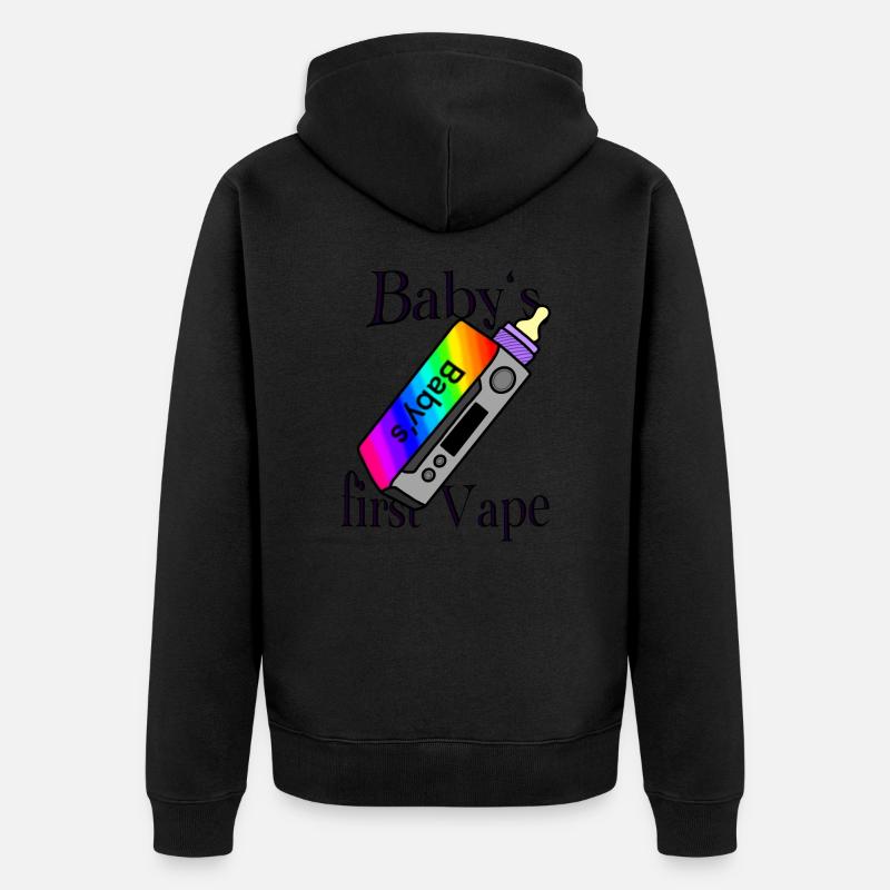 Babys first Vape - Unisex Premium Bio Zip Hoodie - undefined