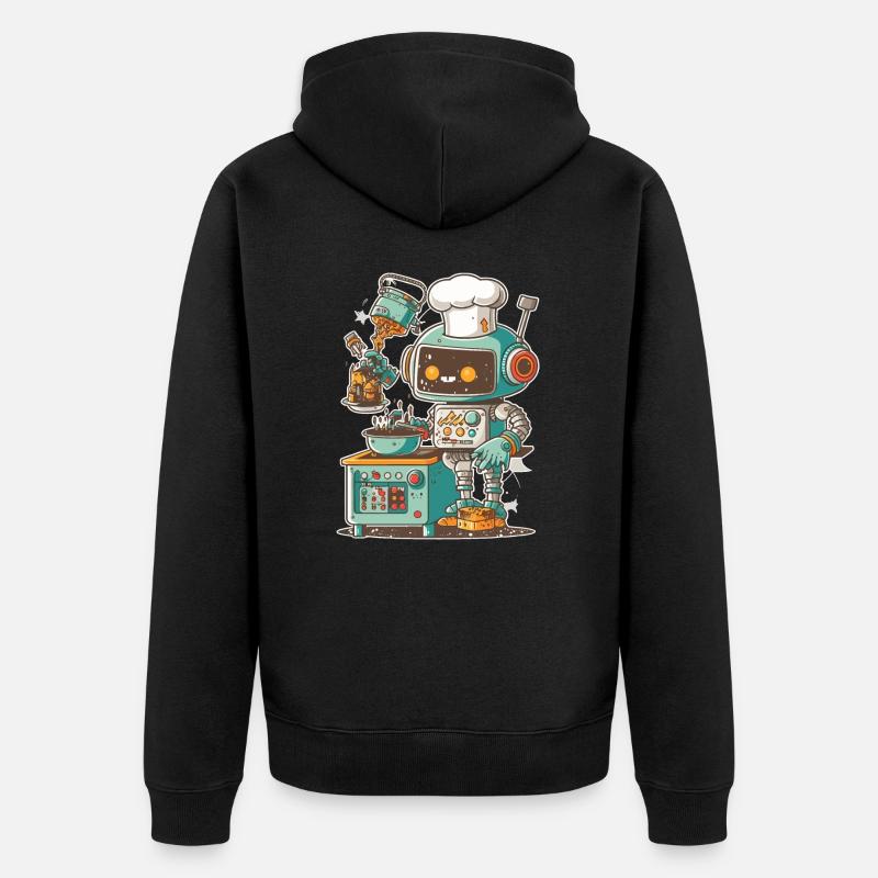 Cuisinier mécanique - Veste à capuche bio Premium Unisexe - noir