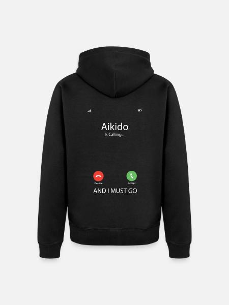Aikido Martial Arts Gift - Unisex Premium Organic Zip Hoodie - black
