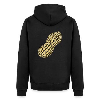EOG Logo Nut Jaune - Veste à capuche bio Premium Unisexe - noir - Dos - Nico (187cm)