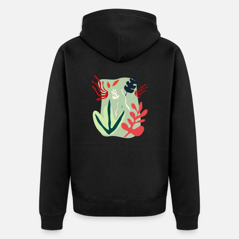 Algue - Veste à capuche bio Premium Unisexe - noir