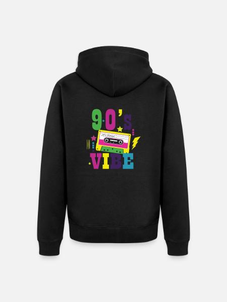 1990s Proverbs 90s Gift Idea - Unisex Premium Organic Zip Hoodie - black
