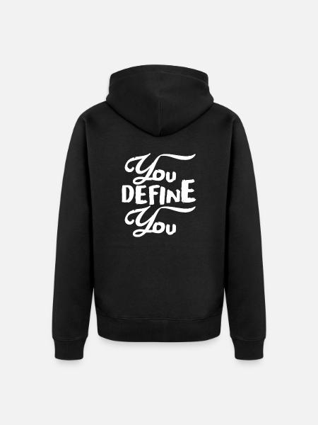 Definable - Unisex Premium Organic Zip Hoodie - black