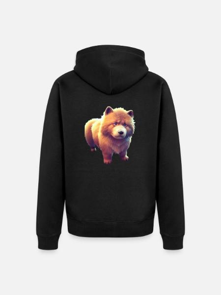 Chien Eurasier - Eurasier - Veste à capuche bio Premium Unisexe - noir