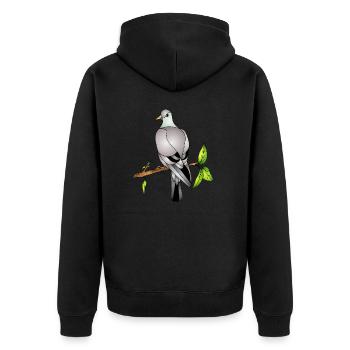 Oiseau - Veste à capuche bio Premium Unisexe - noir - Dos - Nico (187cm)