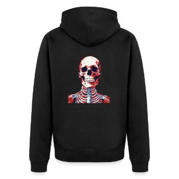 Squelette - Veste à capuche bio Premium Unisexe - noir - Dos - Nico (187cm)