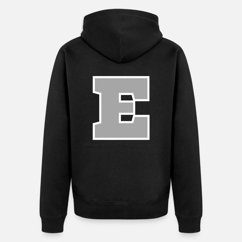 Lettre e sport - Veste à capuche bio Premium Unisexe - noir
