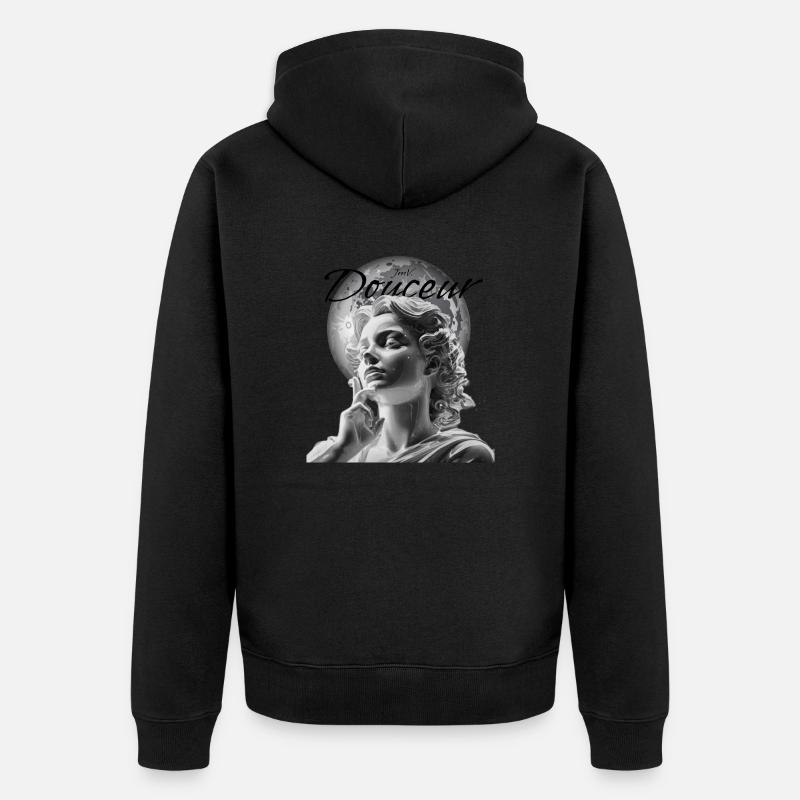 douceur - Veste à capuche bio Premium Unisexe - noir