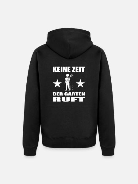 Garten - Unisex Premium Bio Zip Hoodie - Schwarz