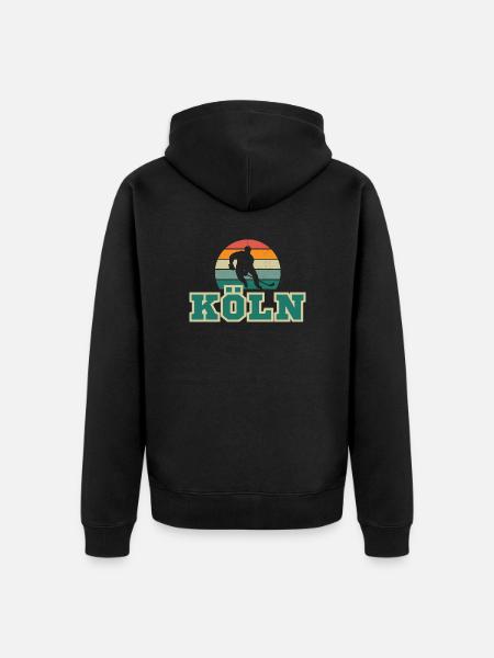 Cologne, my city! - Unisex Premium Organic Zip Hoodie - black