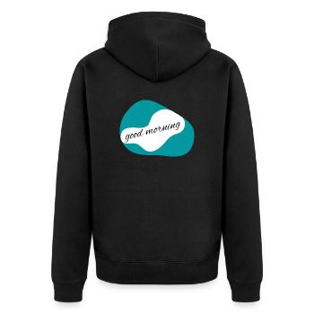 vêtements et accessoires - Veste à capuche bio Premium Unisexe - noir - Dos - Nico (187cm)