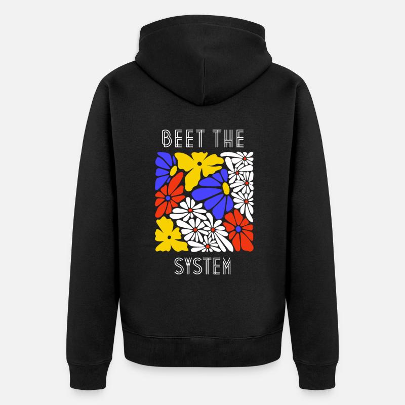 Betterave le système - Veste à capuche bio Premium Unisexe - noir