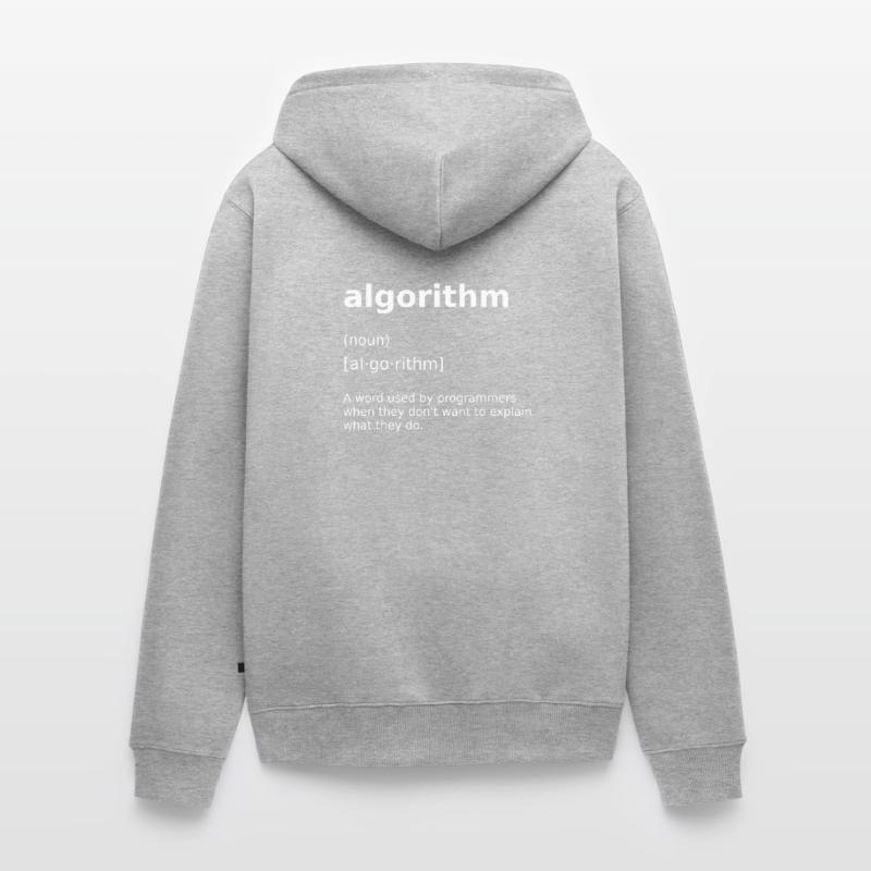 Programmation Informatique Algorithme Informatique Veste à capuche bio Premium Unisexe
