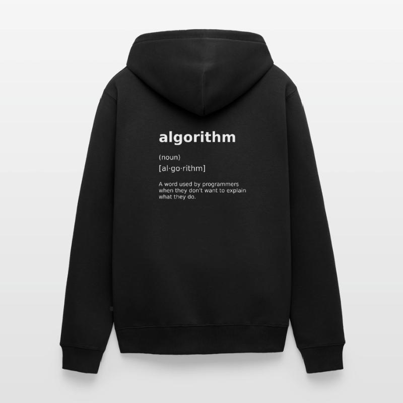 Programmation Informatique Algorithme Informatique Veste à capuche bio Premium Unisexe
