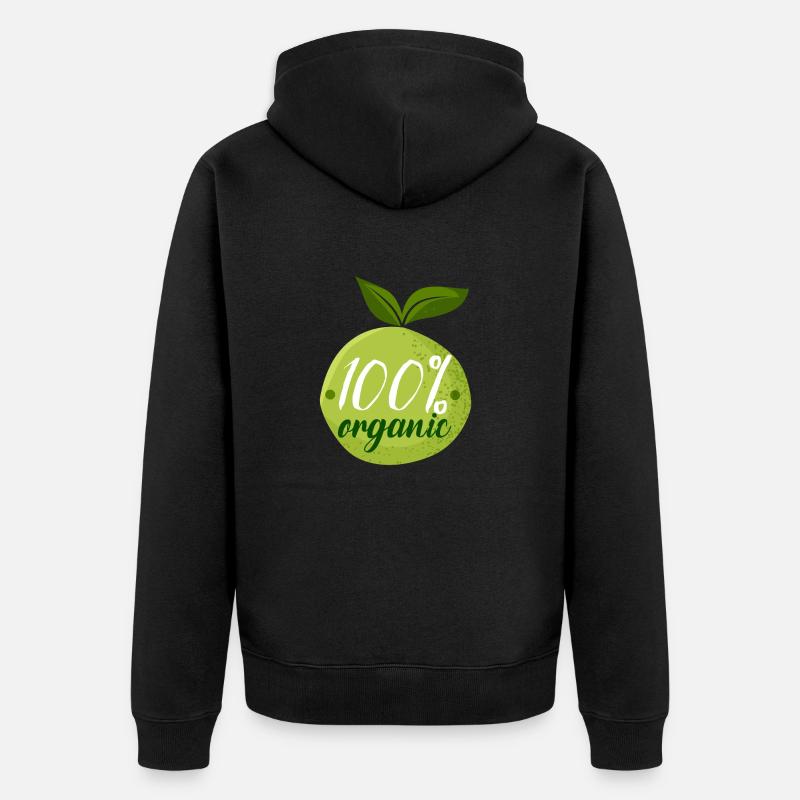 100% bio - Veste à capuche bio Premium Unisexe - noir