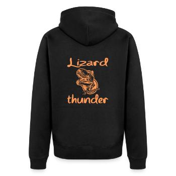 Lizard thunder - Veste à capuche bio Premium Unisexe - noir - Dos - Nico (187cm)