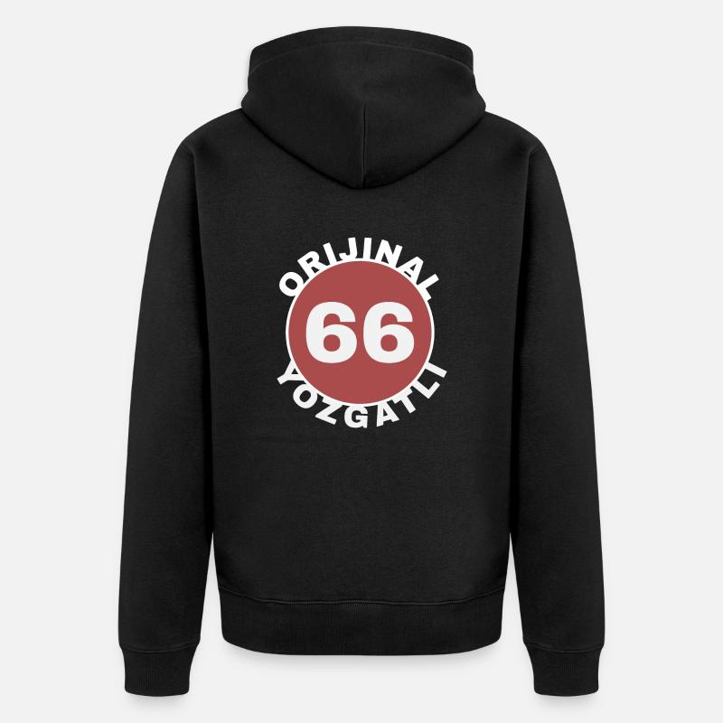 Yozgat - Unisex Premium Bio Zip Hoodie - Schwarz