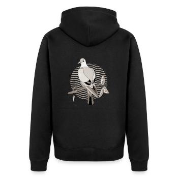 Oiseau - Veste à capuche bio Premium Unisexe - noir - Dos - Nico (187cm)