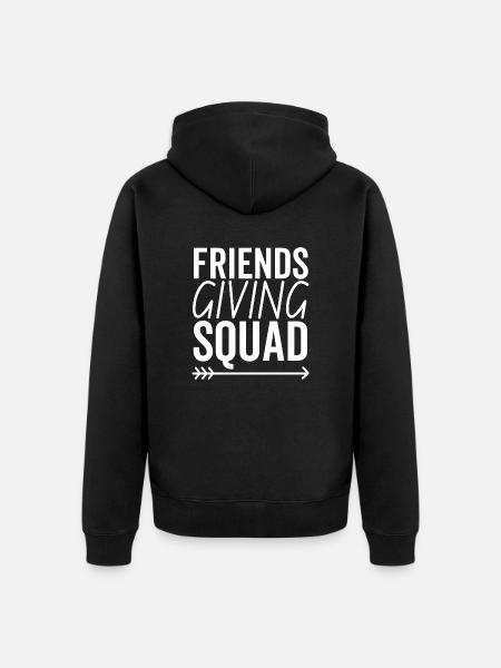 Friendsgiving Squad - Unisex Premium Bio Zip Hoodie - Schwarz