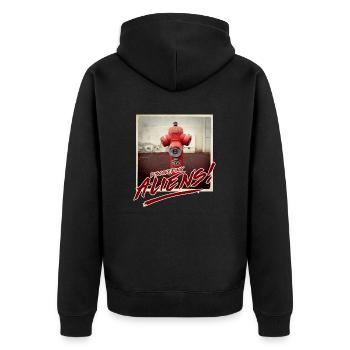 Étrangers 1 - Veste à capuche bio Premium Unisexe - noir - Dos - Nico (187cm)