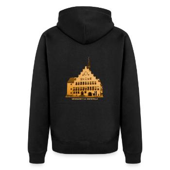 Hôtel de ville de Neumarkt Bavière Haut-Palatinat - Veste à capuche bio Premium Unisexe - noir - Dos - Nico (187cm)