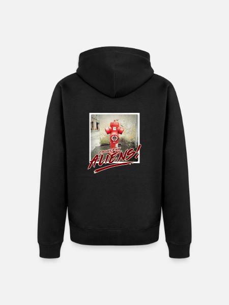 Aliens 21 - Unisex Premium Organic Zip Hoodie - black