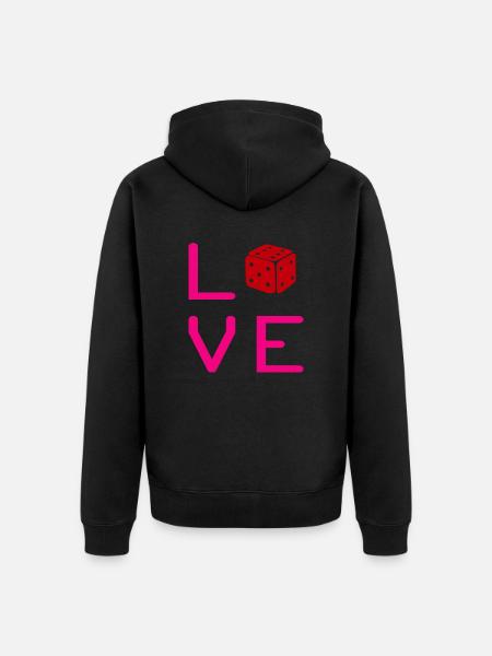 Boardgame Chess Backgammon Game Night - Unisex Premium Organic Zip Hoodie - black
