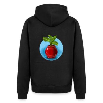Banane - Veste à capuche bio Premium Unisexe - noir - Dos - Nico (187cm)