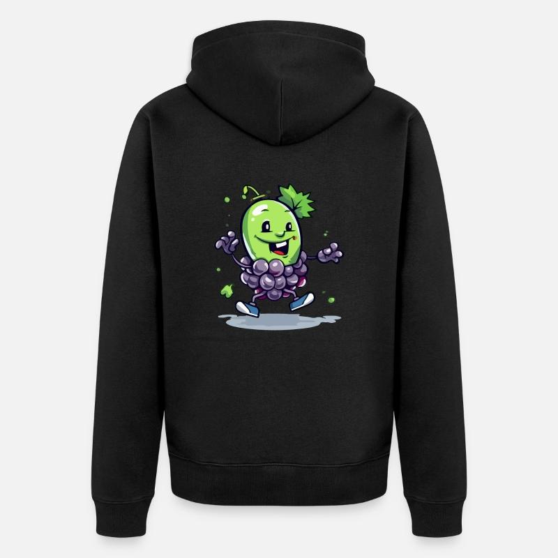 Grappe de raisin Jaki - Veste à capuche bio Premium Unisexe - noir