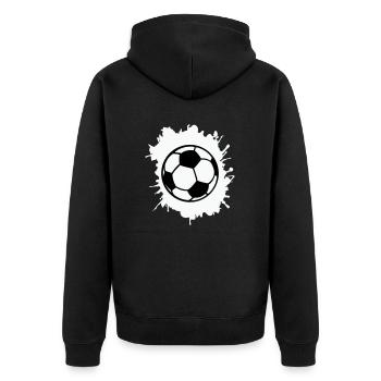 Blobs de football - Veste à capuche bio Premium Unisexe - noir - Dos - Nico (187cm)