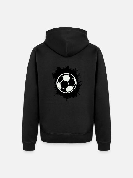 Soccer blobs - Unisex Premium Organic Zip Hoodie - black
