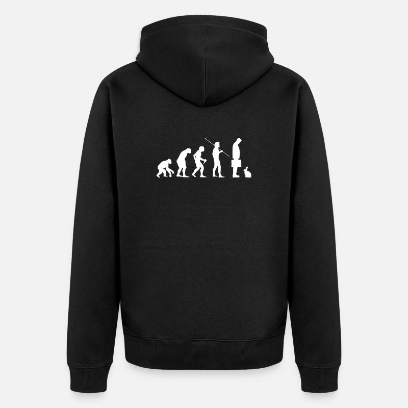 Lapin - Veste à capuche bio Premium Unisexe - noir