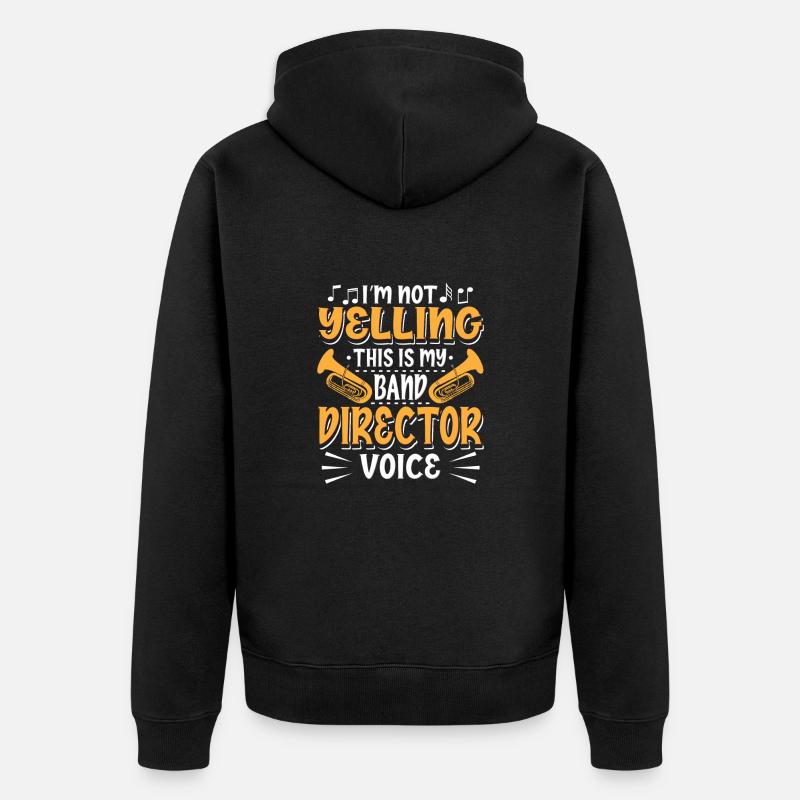 Marching Band Direktor - Unisex Premium Bio Zip Hoodie - Schwarz