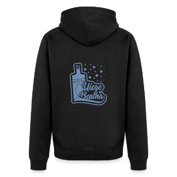Whisky Uisge Beatha – Eau de Vie - Veste à capuche bio Premium Unisexe - noir - Dos - Nico (187cm)