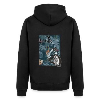 Schwalbe KR51/1 // Illustration - Veste à capuche bio Premium Unisexe - noir - Dos - Nico (187cm)