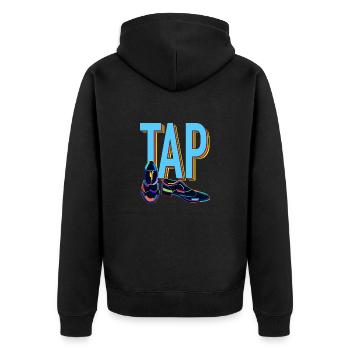 Tap Dancing - Tap - Unisex Premium Organic Zip Hoodie - black - Back - Nico (187cm)