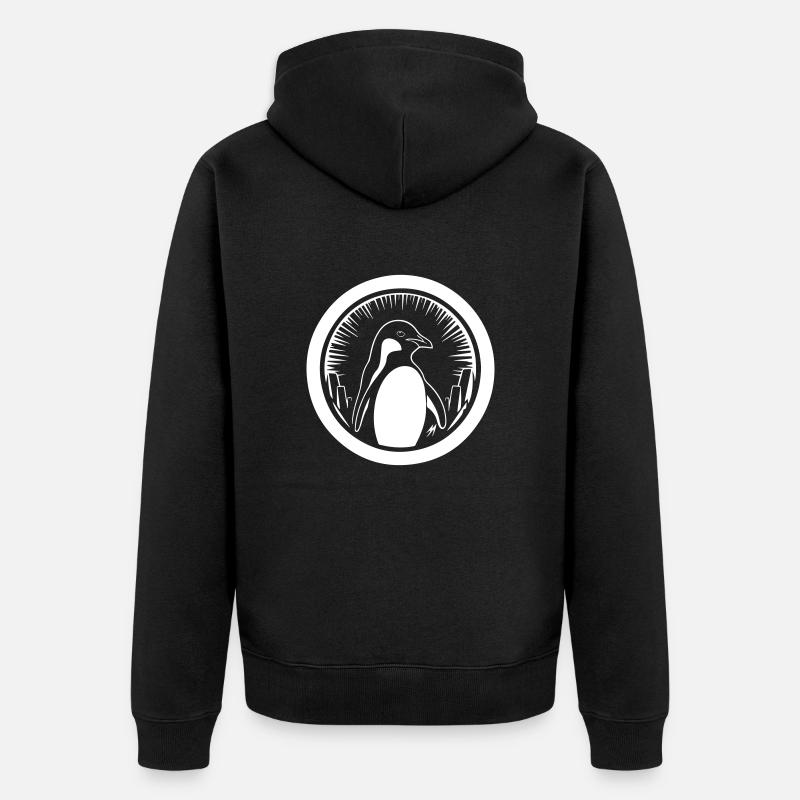 Pingouin - Veste à capuche bio Premium Unisexe - noir