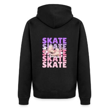 Patinage artistique - Patinage - Veste à capuche bio Premium Unisexe - noir - Dos - Nico (187cm)