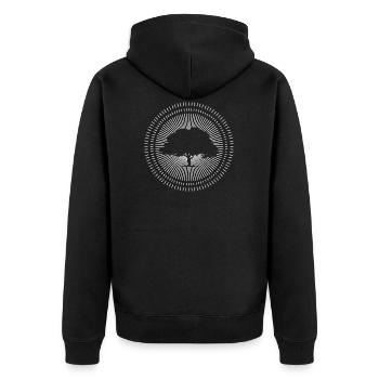 Arbre dans la nature - Veste à capuche bio Premium Unisexe - noir - Dos - Nico (187cm)