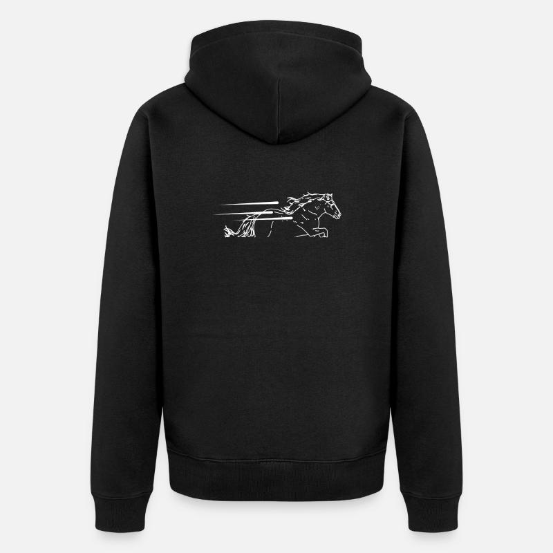 Cheval - Veste à capuche bio Premium Unisexe - noir