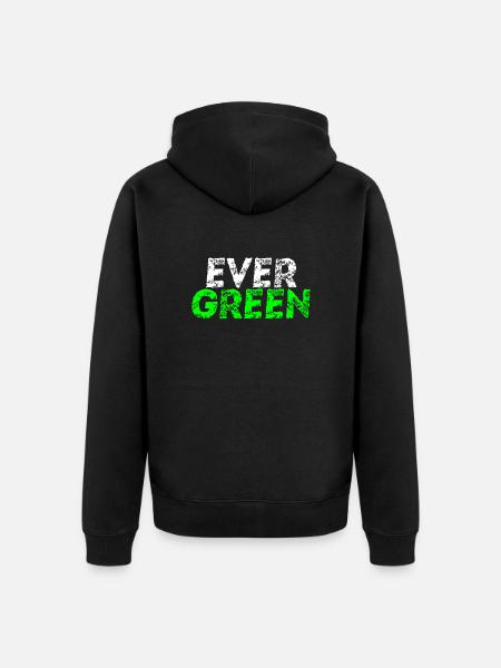 Evergreen Gift Idea - Unisex Premium Organic Zip Hoodie - black