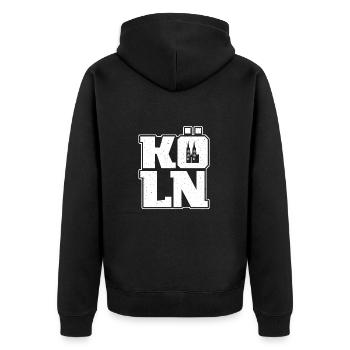 Carnaval de Cologne Souvenir Graphique Carnaval de Cologne - Veste à capuche bio Premium Unisexe - noir - Dos - Nico (187cm)