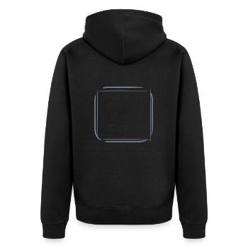 Decorative Frame Picture Frame Photo Frame Template - Unisex Premium Organic Zip Hoodie - black - Back - Nico (187cm)