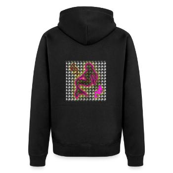 Sirènes - Club WoW - Veste à capuche bio Premium Unisexe - noir - Dos - Nico (187cm)