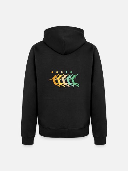 Volleyball Womens - Unisex Premium Organic Zip Hoodie - black