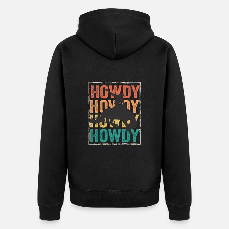 Rodéo Howdy - Veste à capuche bio Premium Unisexe - noir