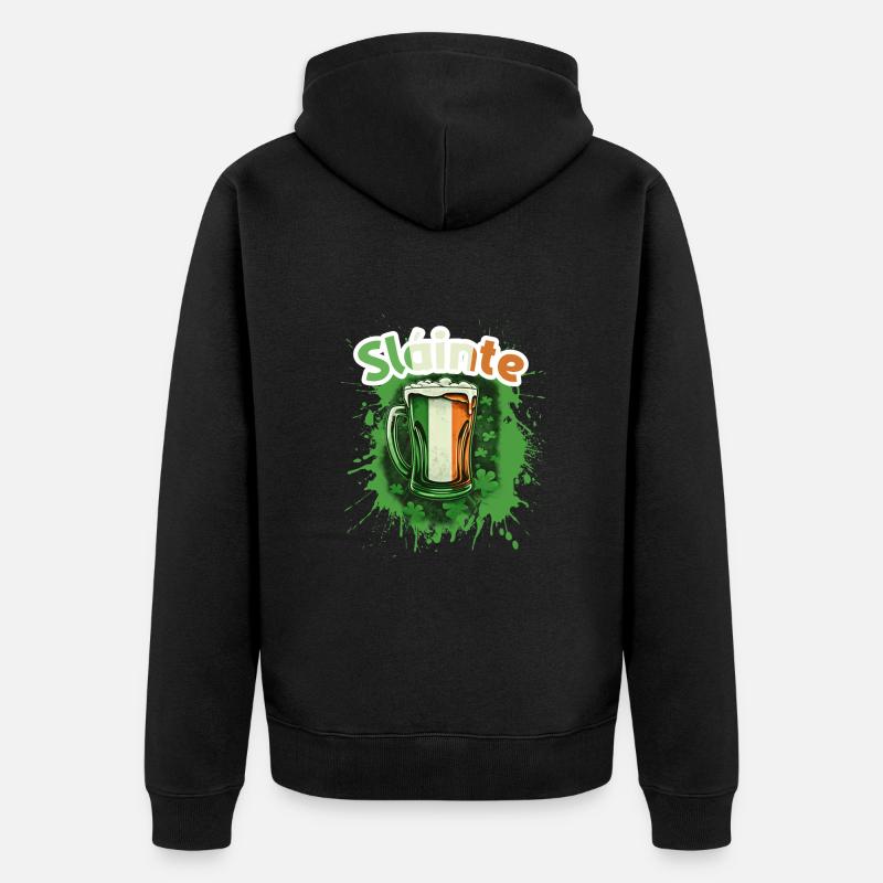 Saint Patrick Slainte - Veste à capuche bio Premium Unisexe - noir