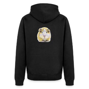 Cochon d'Inde - Veste à capuche bio Premium Unisexe - noir - Dos - Nico (187cm)