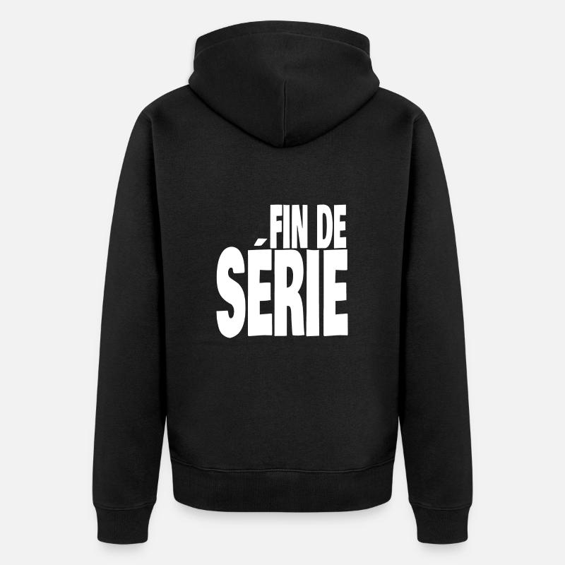 fin de série - Veste à capuche bio Premium Unisexe - noir